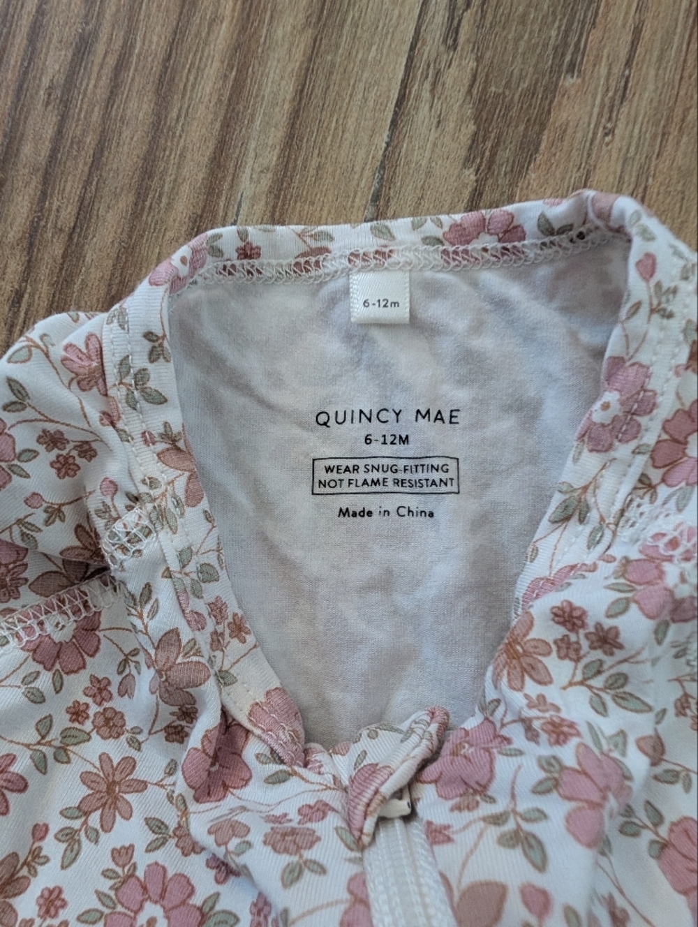 Quincy Mae Bamboo Zip Bloom - Picture 3 of 4
